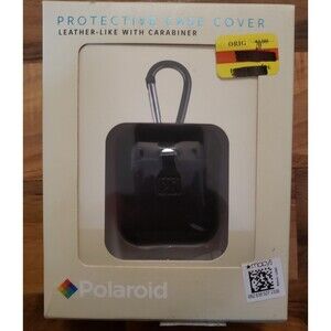 Polaroid Leather-Like W/ Carabiner Protective Case Cover For Wireless Earbuds